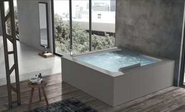 INFINITY BOLLA Q - Built-in hydromassage bathtub by Gruppo Geromin - view 3